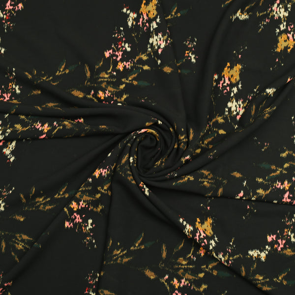 Black Blossom Linen Shirt