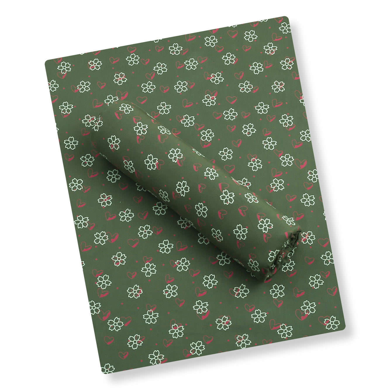 Olive Heart Bloom linen 2pc