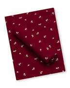 Burgundy Floral Linen 2 Piece