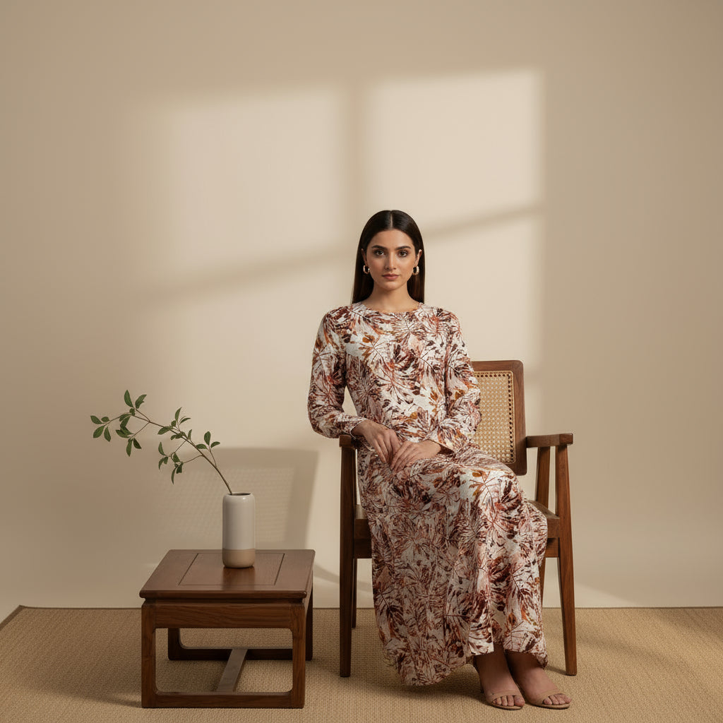 Amber Foliage Linen 2pc