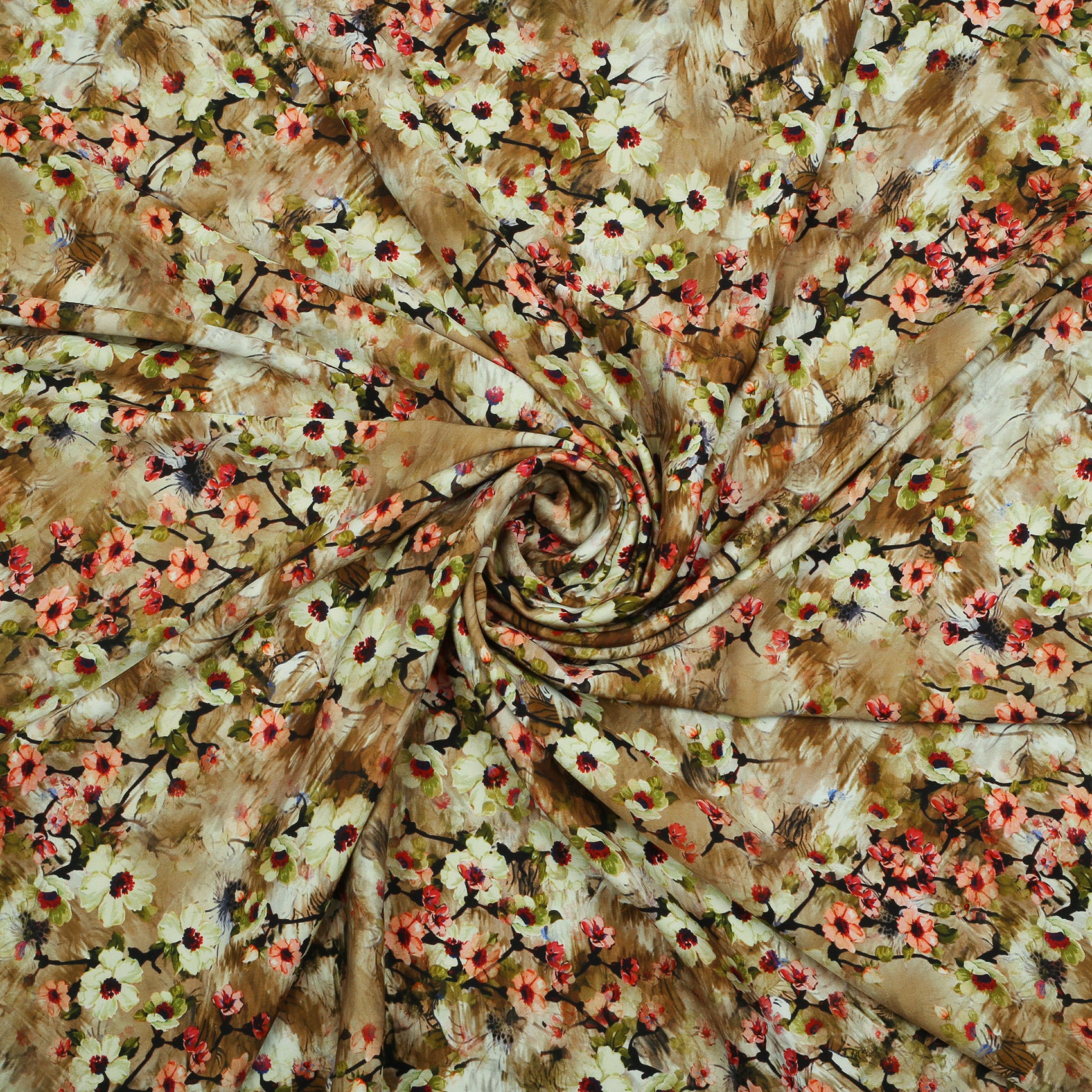 Floral Radiance Kundan Marina Shirt