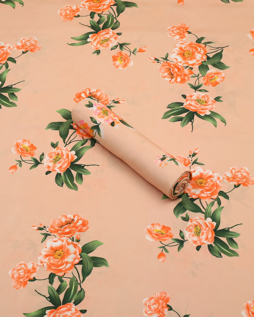 Tangerine Rose Linen 2 piece