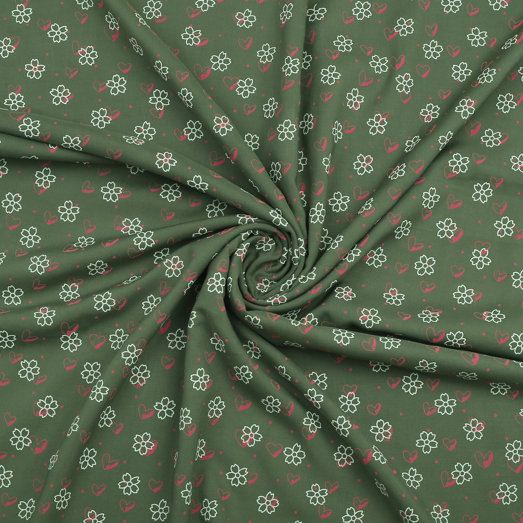 Olive Heart Bloom linen 2pc