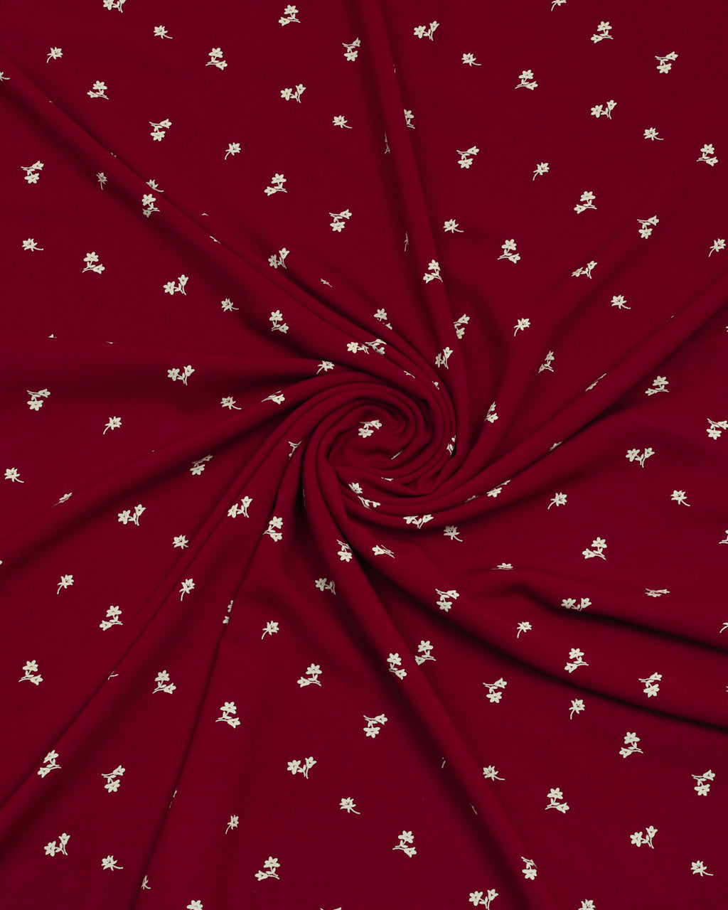 Burgundy Floral Linen 2 Piece