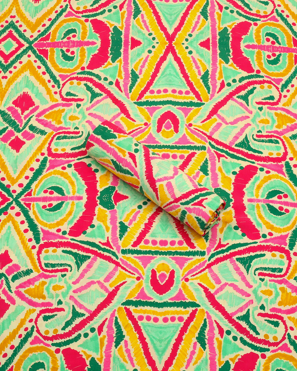 Tribal Geometric Linen 2 Piece