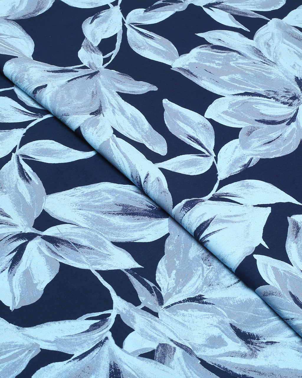 Navy Leaf Linen 2 Piece