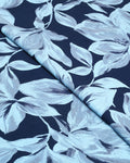 Navy Leaf Linen 2 Piece
