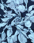 Navy Leaf Linen Shirt