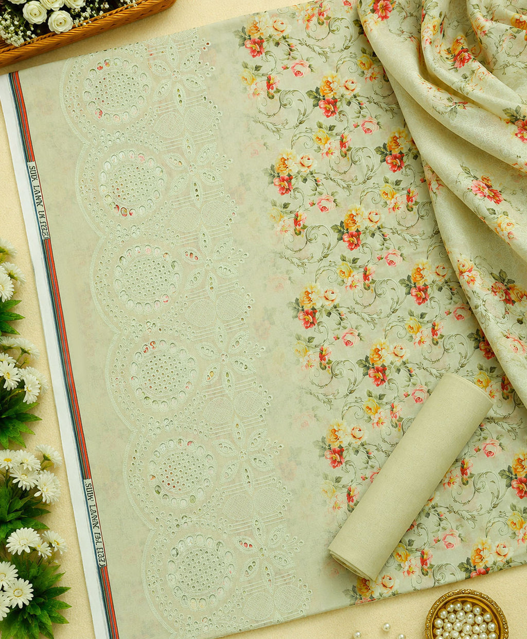 Pistachio Petals Lawn 3pc