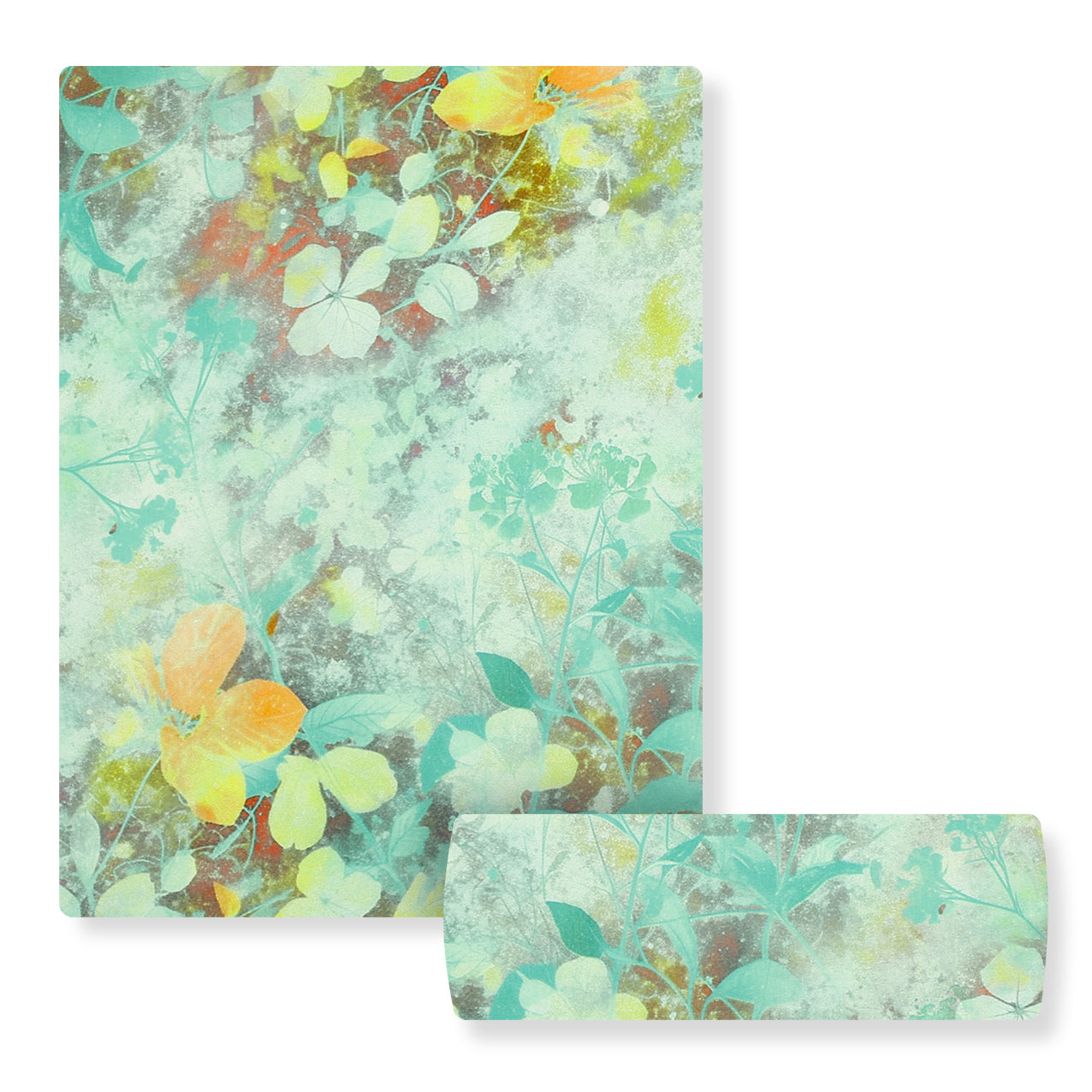 Minty floral Linen 2pc