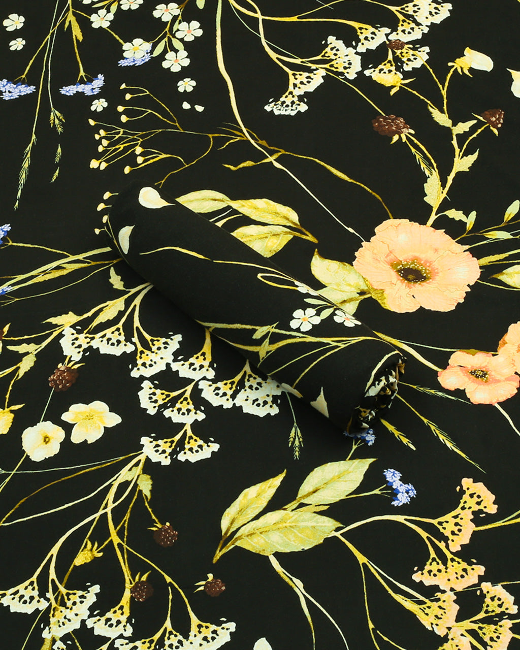 Wildflower Black Linen 2 Piece