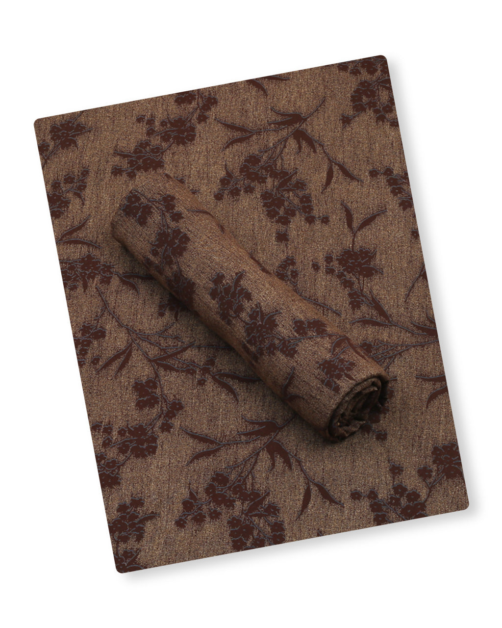Coffee Floral Linen 2 Piece