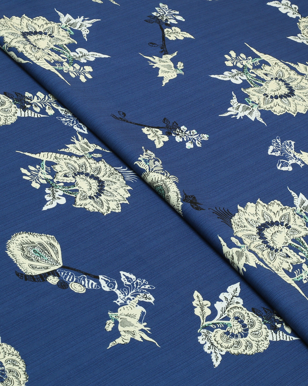 Cobalt Floral Linen 2 Piece
