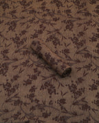 Coffee Floral Linen 2 Piece