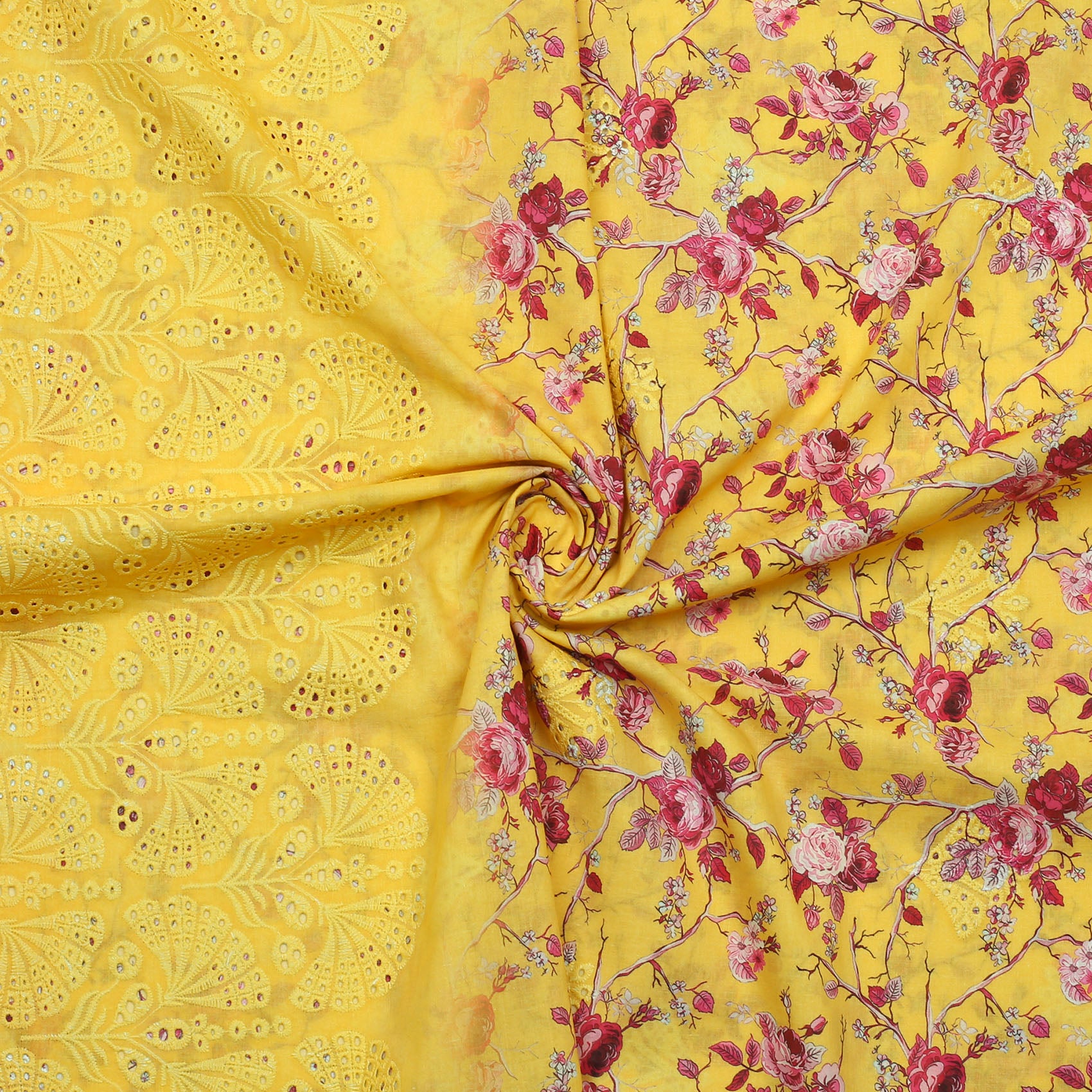 Sunlit Rose Lawn 3pc
