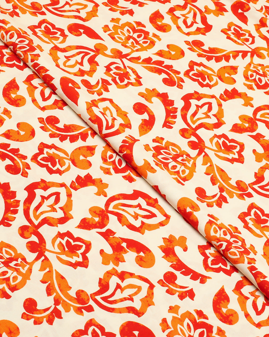 Tangerine Damask Linen 2 Piece
