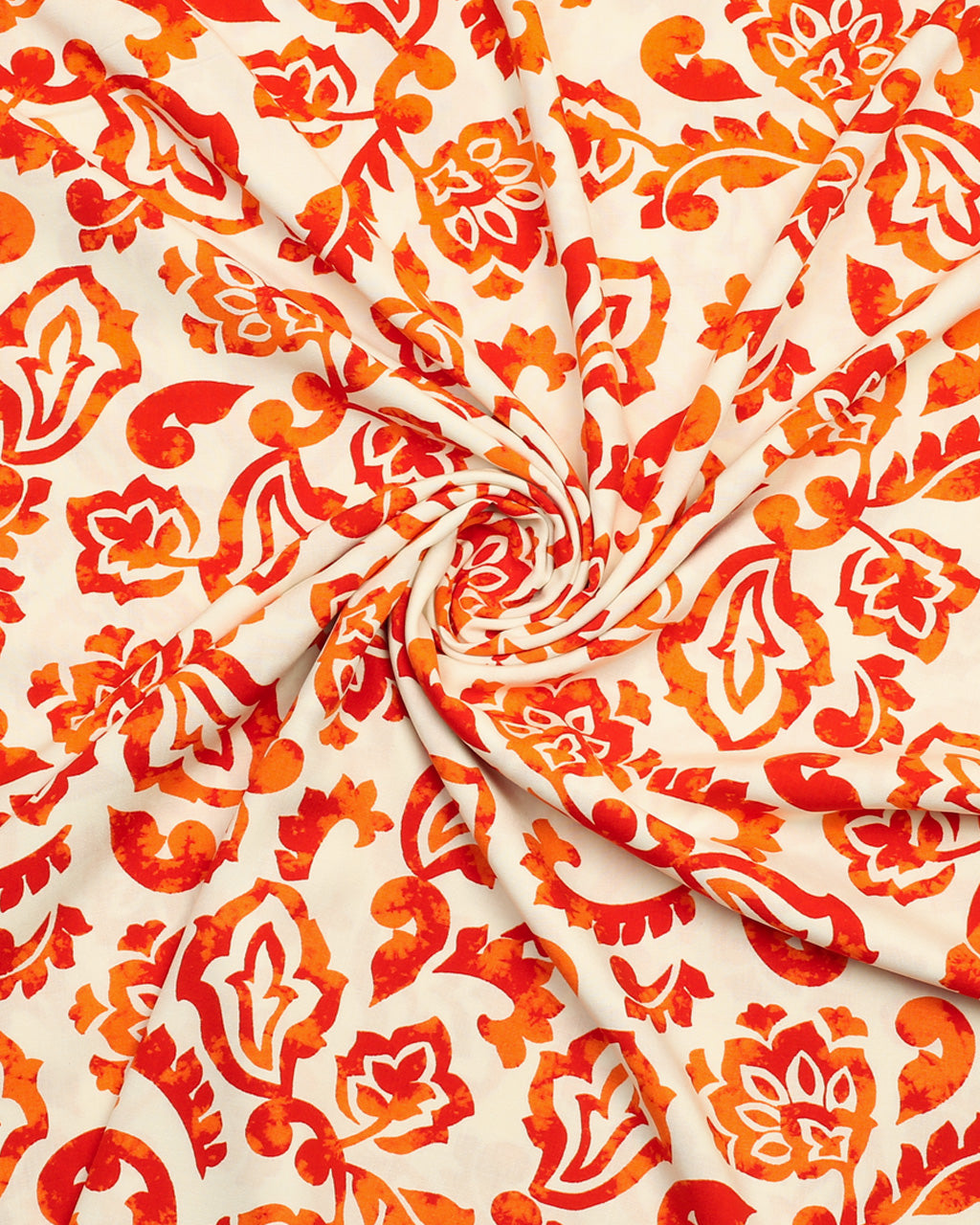 Tangerine Damask Linen 2 Piece