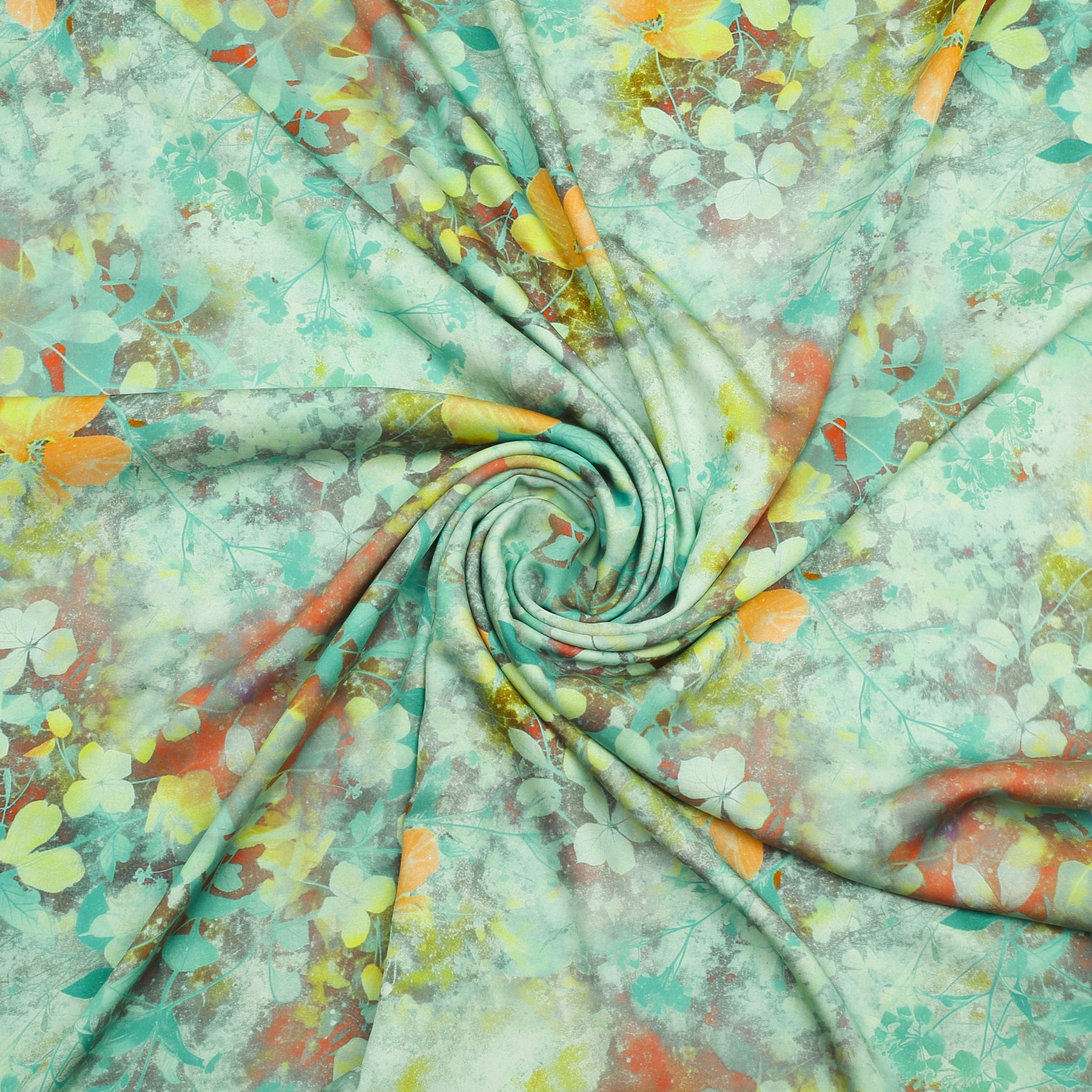 Minty floral Linen Shirt