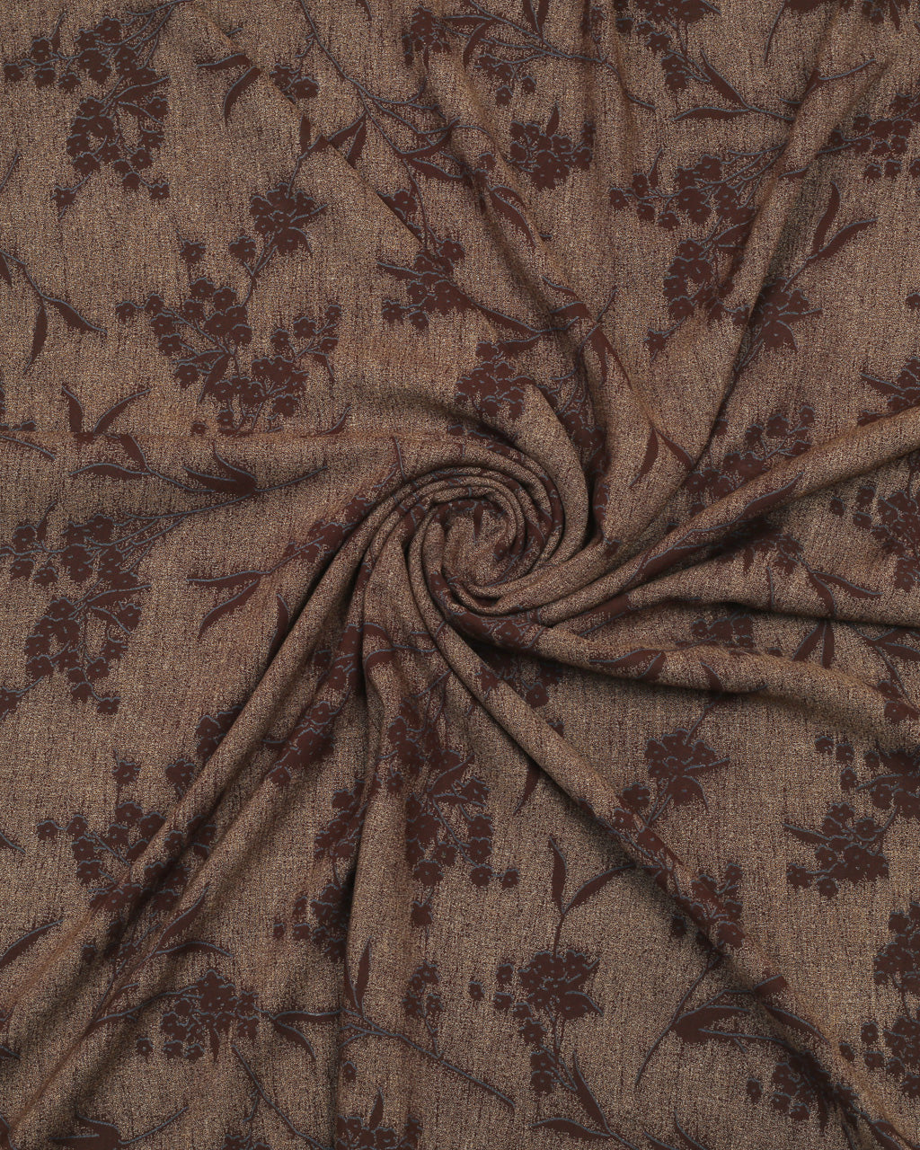 Coffee Floral Linen 2 Piece