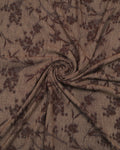 Coffee Floral Linen Shirt
