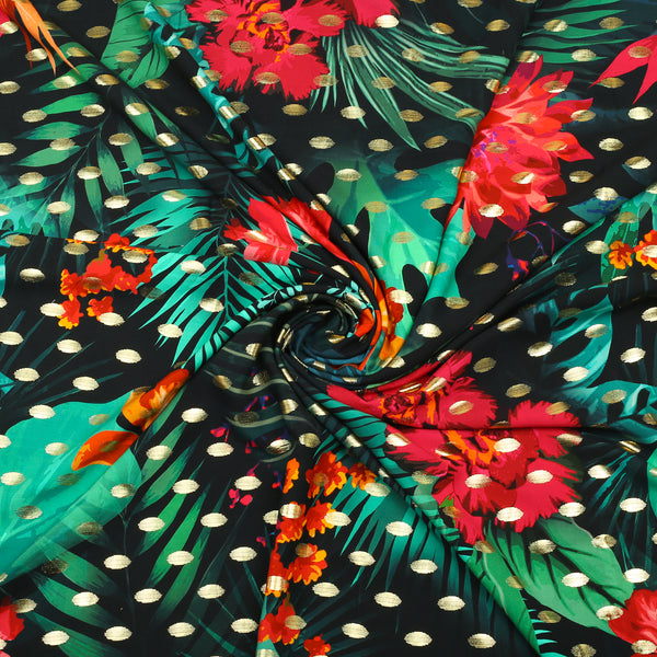 Tropical Noir Linen Shirt