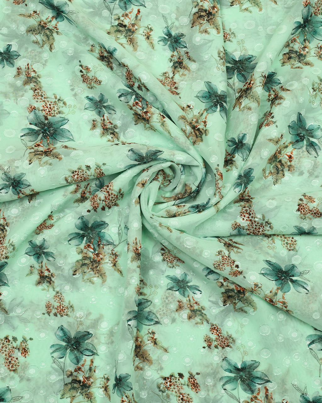 Verdant Dew Chiffon Shirt