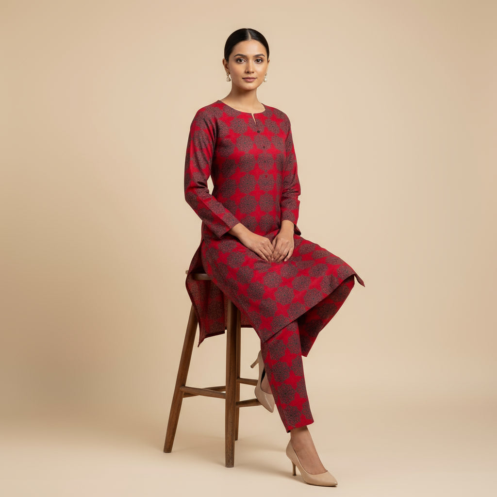 Red Reverie Linen 2pc
