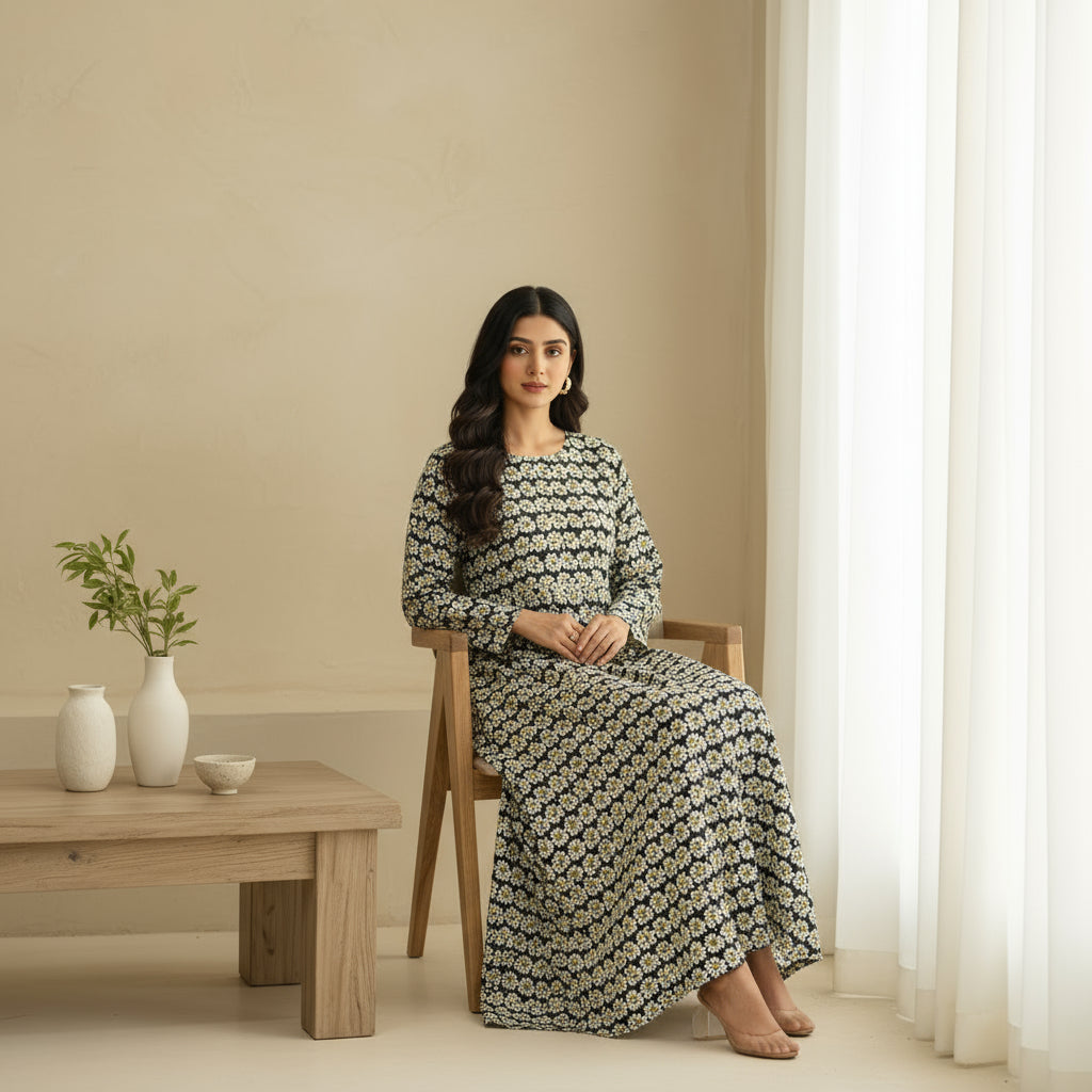 Daisy Noir Linen 2pc