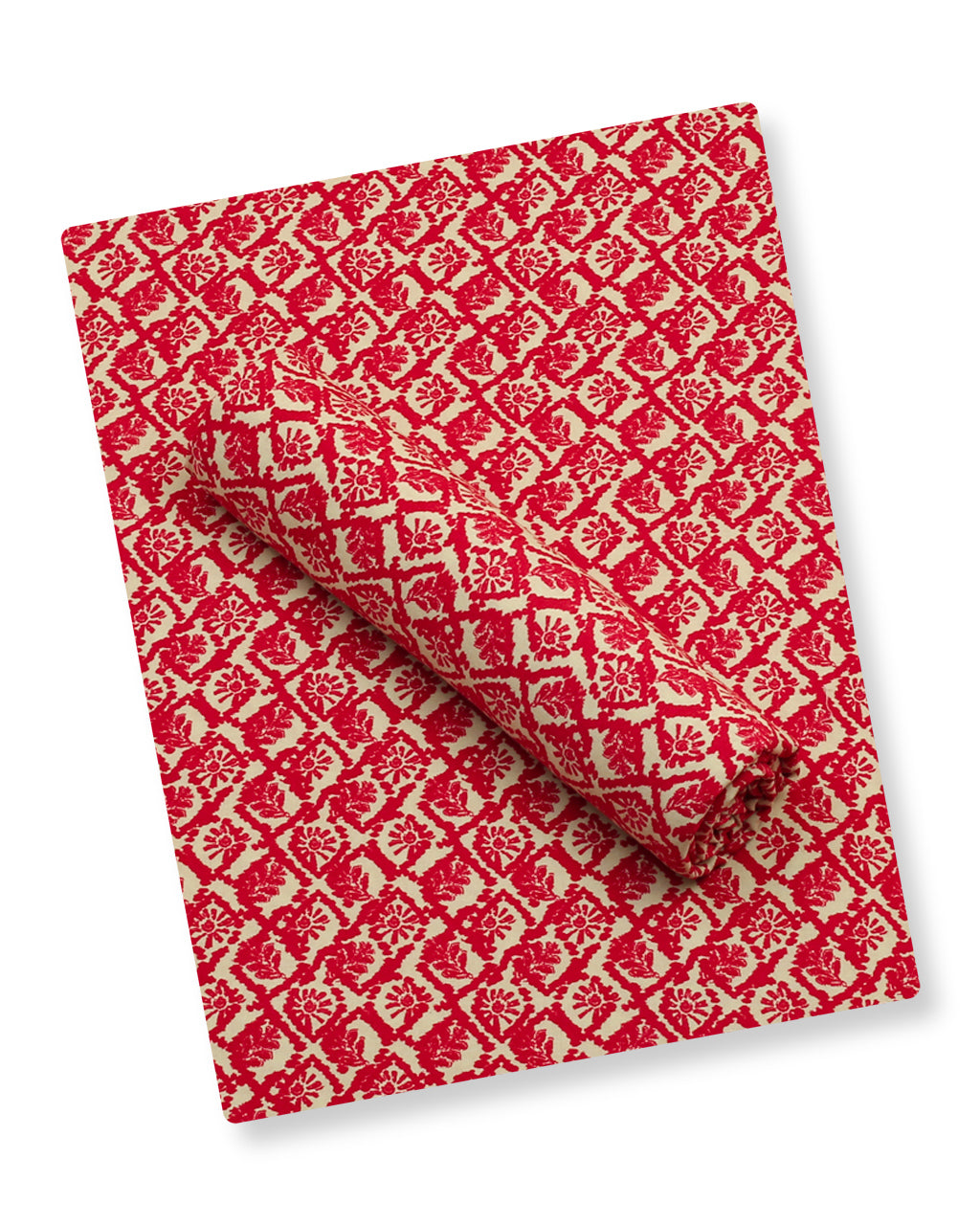 Crimson Trellis Linen 2 Piece