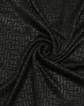 Black Metallic Silk Shirt