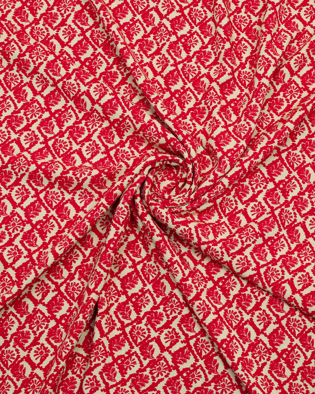 Crimson Trellis Linen 2 Piece
