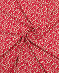 Crimson Trellis Linen Shirt