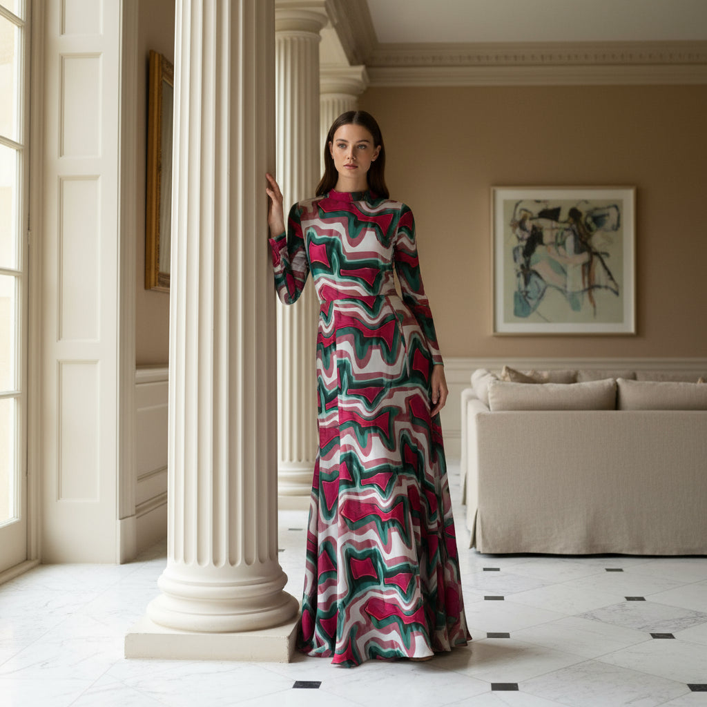 Abstract Symphony Linen 2pc