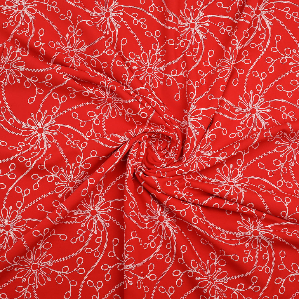 Rosso Flora Linen 2pc