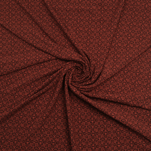 Crimson Elegance Linen Shirt