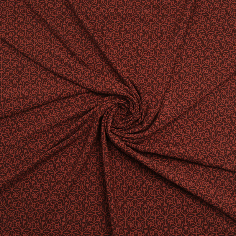 Crimson Elegance Linen Shirt