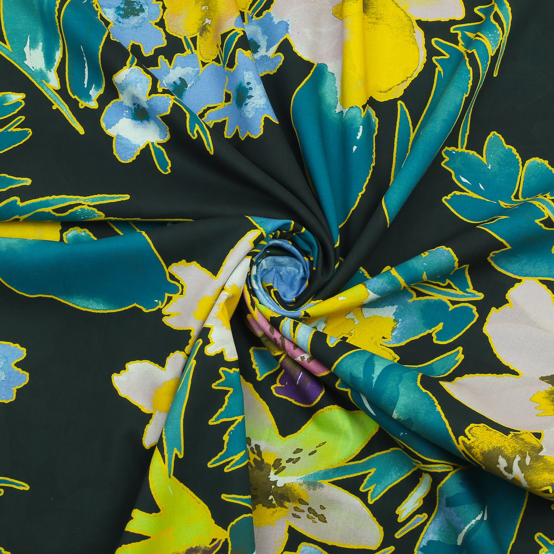 Luminous Petals  Lawn Shirt