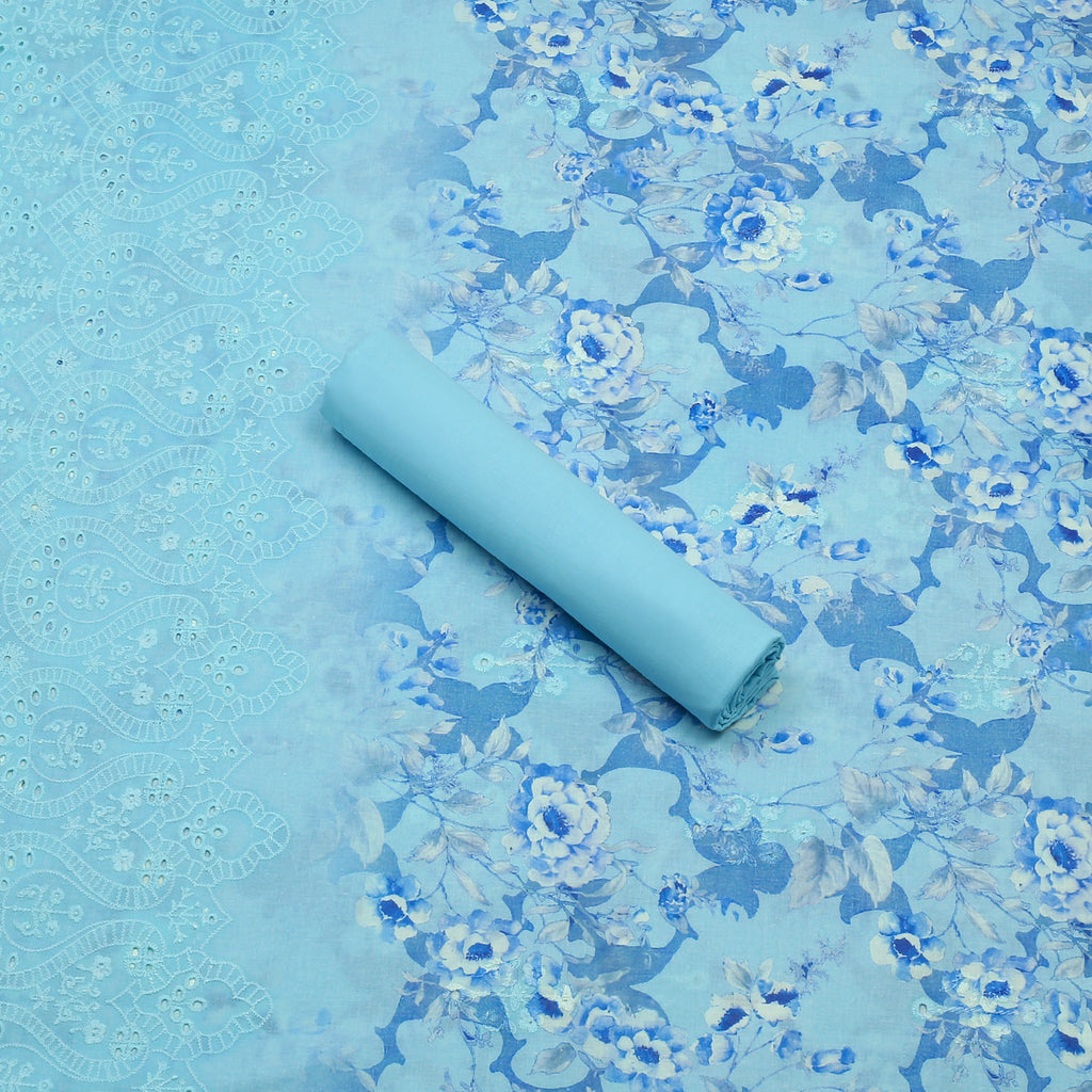 Periwinkle Petals Lawn 3pc