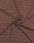 Maroon Geometric Linen 2 Piece