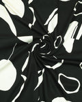 Noir Abstract Linen Shirt