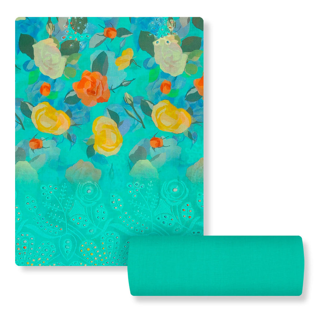 Teal Tropicana Lawn 3pc