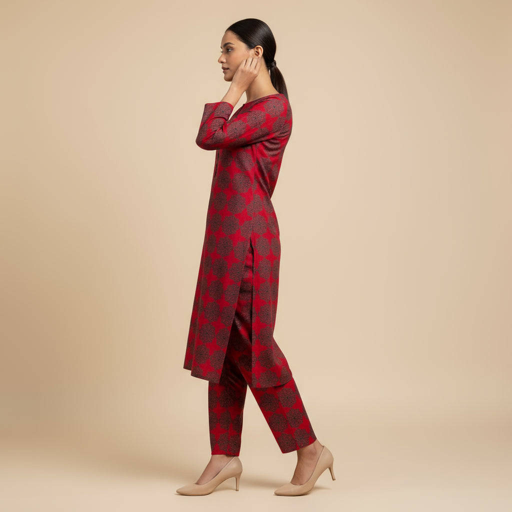 Red Reverie Linen 2pc