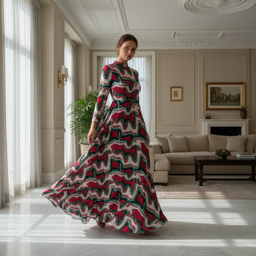 Abstract Symphony Linen 2pc