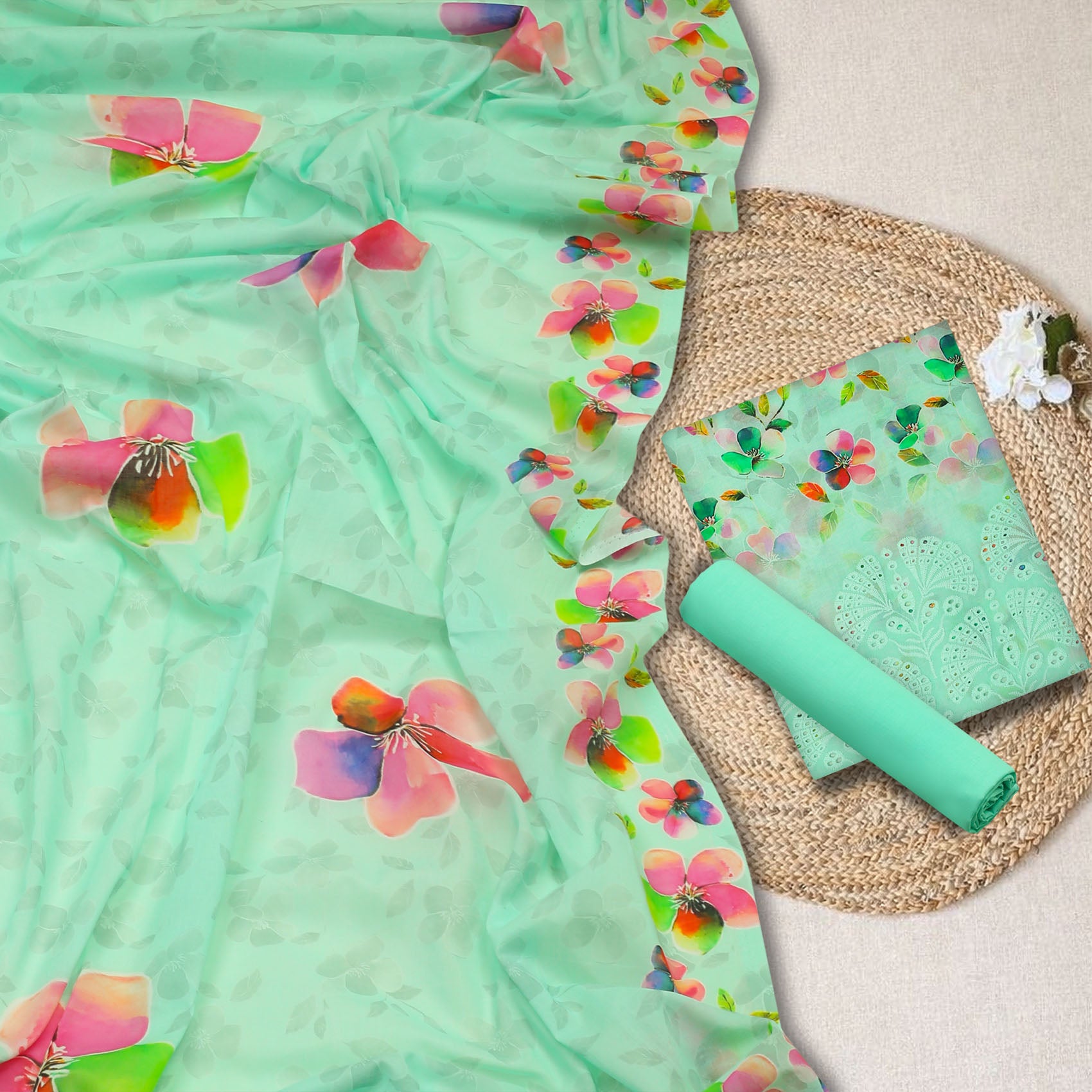 Mint Blossom Lawn 3pc