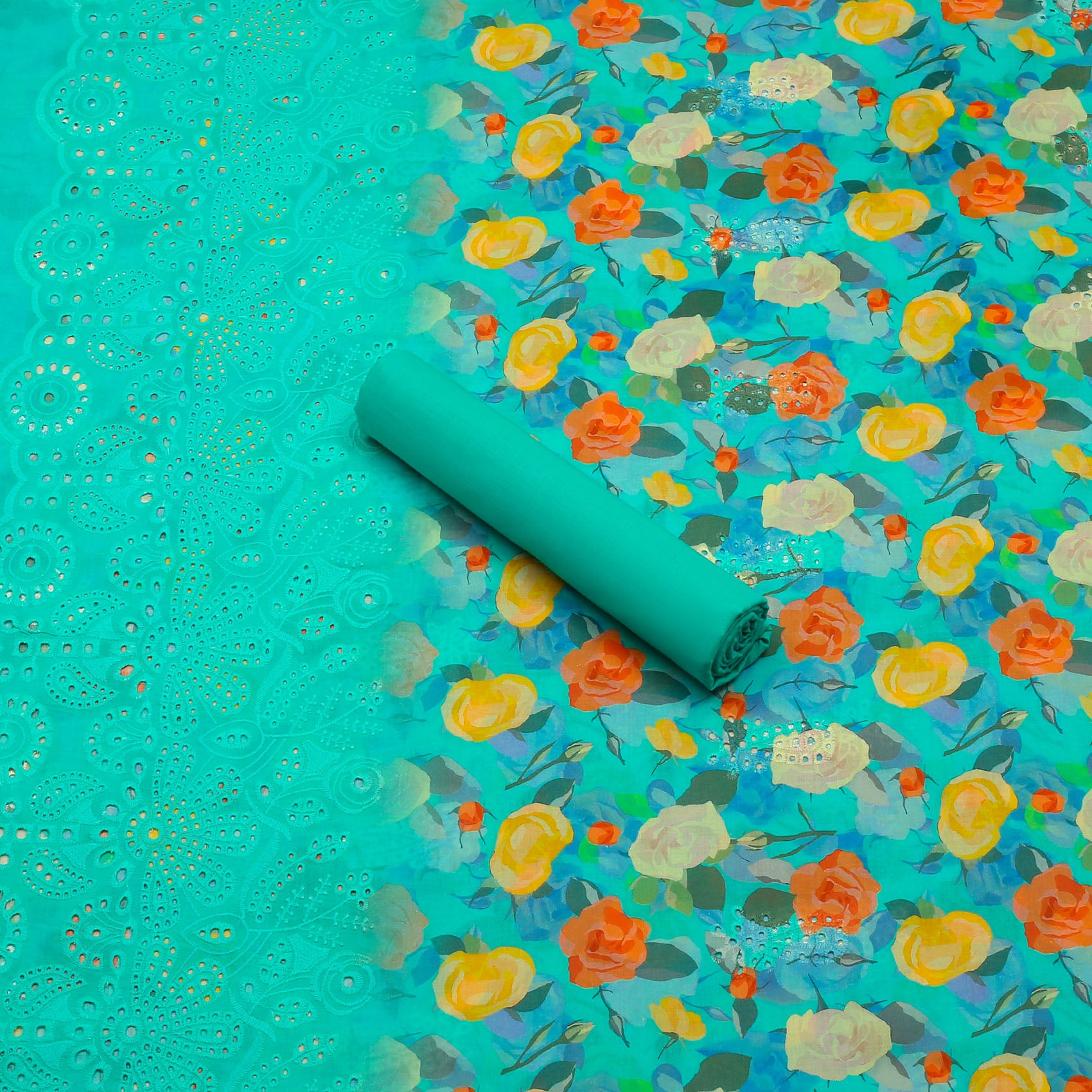 Teal Tropicana Lawn 3pc