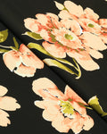 Black Camellia Linen 2 Piece