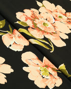 Black Camellia Linen 2 Piece