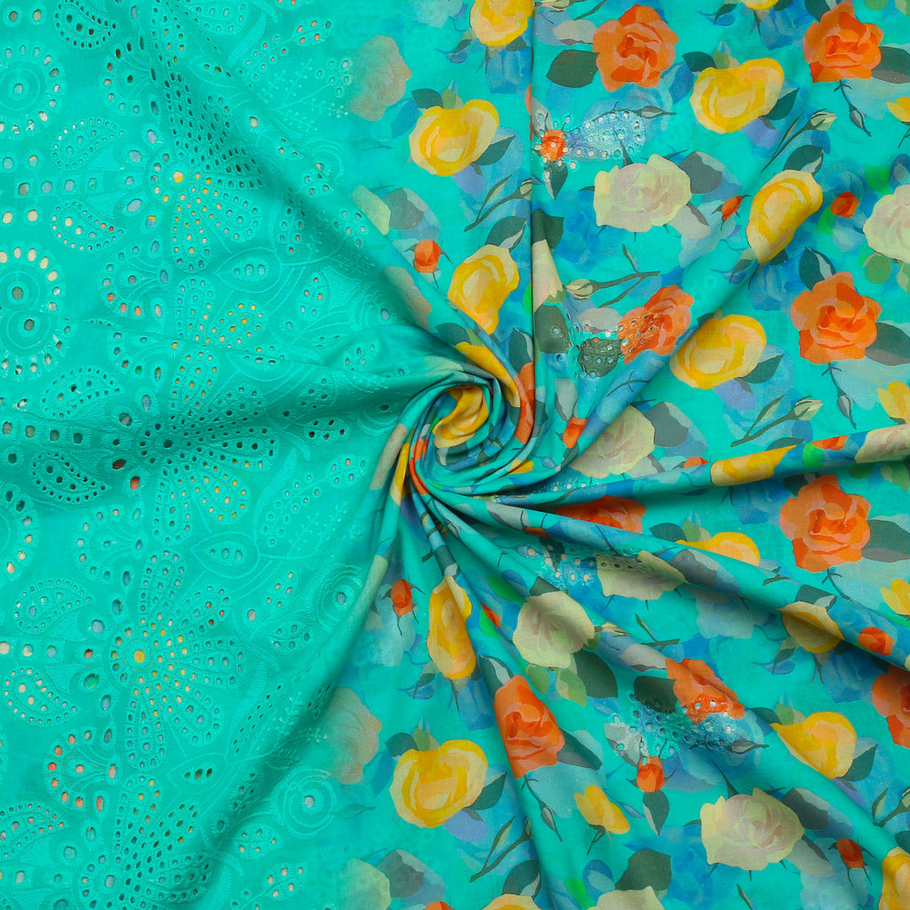 Teal Tropicana Lawn 3pc