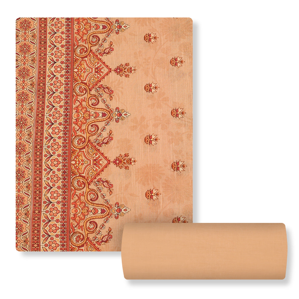 Peach Aura Lawn 3pc