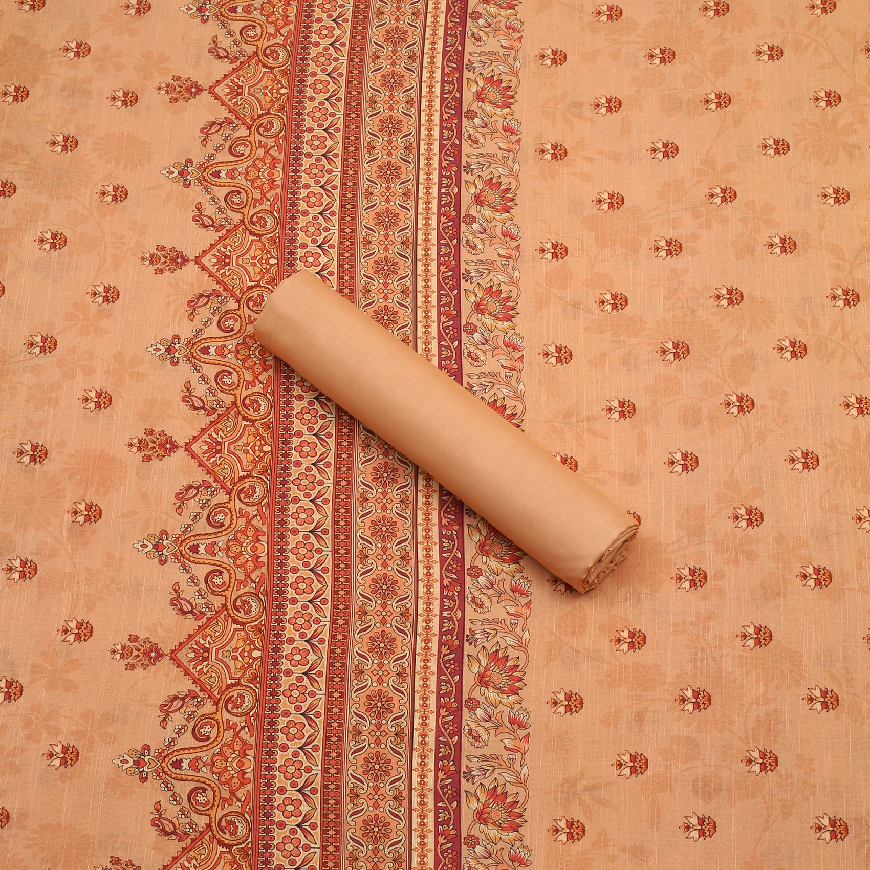 Peach Aura Lawn 3pc